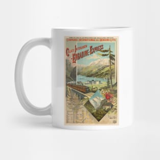 Engadine-Express Switzerland Vintage Poster 1890 Mug